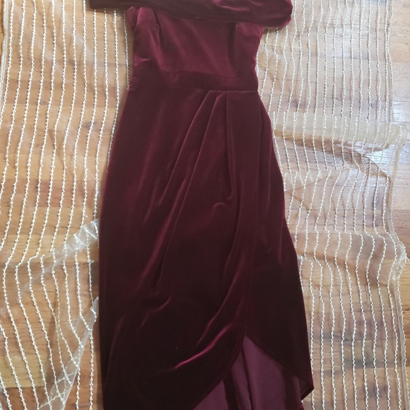 Bhldn anthropologie velvet dress 1940s style xxs 2 - Picture 3 of 12